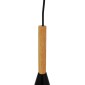 GloboStar® DILLON 00877 Μοντέρνο Κρεμαστό Φωτιστικό Καμπάνα Μονόφωτο 1 x E27 IP20 Μαύρο Μέταλλο - Μ11 x Π11 x Υ36cm