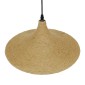 GloboStar® SHANGHAI ROPE 00917 Boho Κρεμαστό Φωτιστικό Καμπάνα Μονόφωτο 1 x E27 IP20 Μπεζ Σχοινί - Μ37 x Π37 x Υ20cm