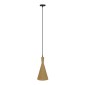 GloboStar® SHANGHAI ROPE 00918 Boho Κρεμαστό Φωτιστικό Καμπάνα Μονόφωτο 1 x E27 IP20 Μπεζ Σχοινί - Μ20 x Π20 x Υ39cm