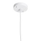 GloboStar® HAZEL 00924 Μοντέρνο Κρεμαστό Φωτιστικό Ανάρτηση Μονόφωτο 1 x E27 IP20 Λευκό & Χρυσό Μέταλλο - Μ12 x Π12 x Υ27cm