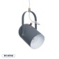 GloboStar® HAZEL 00925 Μοντέρνο Κρεμαστό Φωτιστικό Ανάρτηση Μονόφωτο 1 x E27 IP20 Γκρι, Λευκό & Χρυσό Μέταλλο - Μ12 x Π12 x Υ27cm