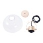 GloboStar® JAVER 00933 Vintage Κρεμαστό Φωτιστικό Καμπάνα Μονόφωτο 1 x E27 IP20 Διάφανο Γυαλί με Χάλκινο Μέταλλο - Μ24.5 x Π24.5 x Υ25cm