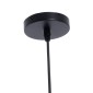 GloboStar® JAVER 00935 Vintage Κρεμαστό Φωτιστικό Καμπάνα Μονόφωτο 1 x E27 IP20 Διάφανο Γυαλί με Χάλκινο Μέταλλο - Μ19 x Π19 x Υ25cm