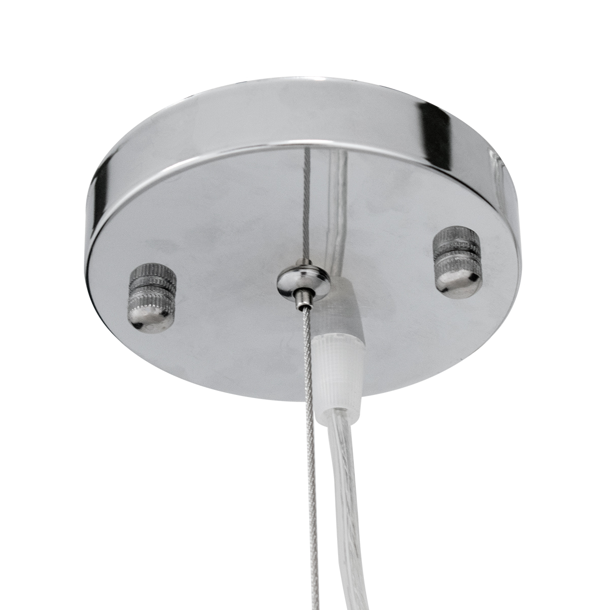 GloboStar® MALIBU 00967 Boho Κρεμαστό Φωτιστικό Πλέγμα Μονόφωτο 1 x E27 IP20 Καφέ Ξύλο - Μ100 x Π100 x Y86cm