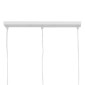 GloboStar® LITTLE MAN 00981 Μοντέρνο Κρεμαστό Φωτιστικό Φιγούρα Τρίφωτο 3 x E27 IP20 Λευκό Μέταλλο - Μ70 x Π10 x Υ105cm