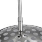 GloboStar® PRAGUE 00990 Μοντέρνο Επιδαπέδιο Φωτιστικό Μονόφωτο 1 x E27 IP20 Ασημί Αλουμίνιο με Μαύρο Μάρμαρο - Μ210 x Π45 x Υ220cm