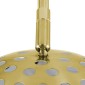 GloboStar® PRAGUE 00991 Μοντέρνο Επιδαπέδιο Φωτιστικό Μονόφωτο 1 x E27 IP20 Χρυσό Μέταλλο με Μαύρο Μάρμαρο - Μ90 x Π29.5 x Υ180cm