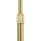 GloboStar® PRAGUE 00991 Μοντέρνο Επιδαπέδιο Φωτιστικό Μονόφωτο 1 x E27 IP20 Χρυσό Μέταλλο με Μαύρο Μάρμαρο - Μ90 x Π29.5 x Υ180cm