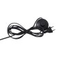 GloboStar® PRAGUE 00992 Μοντέρνο Επιδαπέδιο Φωτιστικό Μονόφωτο 1 x E27 IP20 Χρυσό Αλουμίνιο με Μαύρο Μάρμαρο - Μ210 x Π45 x Υ220cm