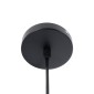 GloboStar® MEDEA 01004 Μοντέρνο Κρεμαστό Φωτιστικό Καμπάνα Μονόφωτο 1 x E27 IP20 Μαύρο & Χρυσό Μέταλλο - Μ30 x Π30 x Y16cm