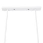 GloboStar® REGAL 01010 Vintage Φωτιστικό Οροφής Ράγα Τρίφωτο 3 x E27 IP20 Λευκό Μέταλλο - Μ110 x Π26 x Υ75cm