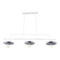 GloboStar® REGAL 01010 Vintage Φωτιστικό Οροφής Ράγα Τρίφωτο 3 x E27 IP20 Λευκό Μέταλλο - Μ110 x Π26 x Υ75cm