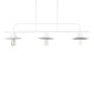GloboStar® REGAL 01010 Vintage Φωτιστικό Οροφής Ράγα Τρίφωτο 3 x E27 IP20 Λευκό Μέταλλο - Μ110 x Π26 x Υ75cm