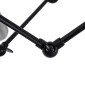 GloboStar® SPIDER 01012 Vintage Φωτιστικό Οροφής Πλέγμα Πολύφωτο 12 x E27 IP20 Μαύρο Μέταλλο - Μ100 x Π100 x Υ40cm