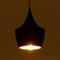 GloboStar® SHANGHAI 01025 Μοντέρνο Κρεμαστό Φωτιστικό Καμπάνα Σετ Τρίφωτο 3 x E27 IP20 Μαύρο & Χρυσό Μέταλλο - Μ79.5 x Π79.5 x Υ38cm