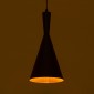 GloboStar® SHANGHAI 01025 Μοντέρνο Κρεμαστό Φωτιστικό Καμπάνα Σετ Τρίφωτο 3 x E27 IP20 Μαύρο & Χρυσό Μέταλλο - Μ79.5 x Π79.5 x Υ38cm
