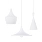 GloboStar® SHANGHAI 01026 Μοντέρνο Κρεμαστό Φωτιστικό Καμπάνα Σετ Τρίφωτο 3 x E27 IP20 Λευκό & Χρυσό Μέταλλο - Μ79.5 x Π79.5 x Υ38cm