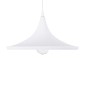 GloboStar® SHANGHAI 01026-B Μοντέρνο Κρεμαστό Φωτιστικό Καμπάνα Μονόφωτο 1 x E27 IP20 Λευκό & Χρυσό Μέταλλο - Μ37 x Π37 x Υ17cm