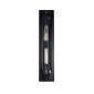 GloboStar® TUBULAR 01033 Vintage Επιτοίχιο Φωτιστικό Απλίκα Δίφωτο 2 x E27 IP20 Μαύρο Μέταλλο - Μ10 x Π10 x Υ47cm
