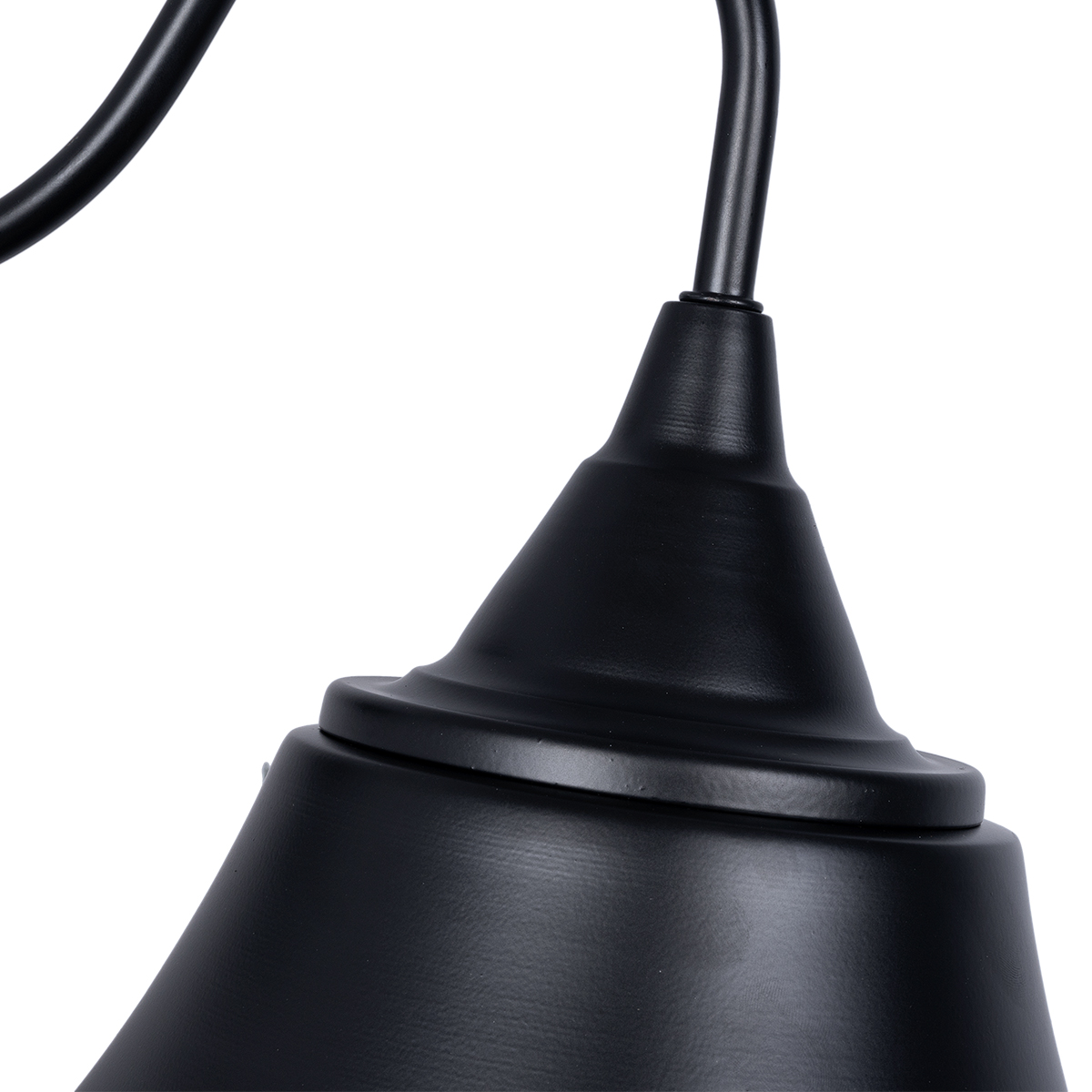 GloboStar® BELL 01038 Vintage Επιτοίχιο Φωτιστικό Απλίκα Μονόφωτο 1 x E27 IP20 Μαύρο Μέταλλο - Μ35 x Π28.5 x Υ30cm