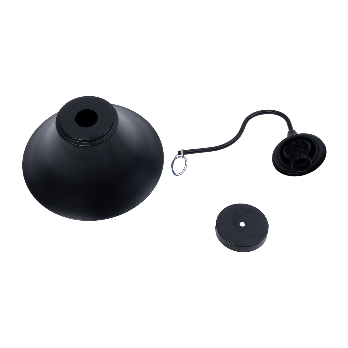 GloboStar® BELL 01038 Vintage Επιτοίχιο Φωτιστικό Απλίκα Μονόφωτο 1 x E27 IP20 Μαύρο Μέταλλο - Μ35 x Π28.5 x Υ30cm