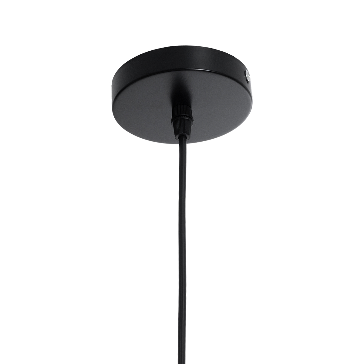 GloboStar® CARAVEL 01042 Vintage Κρεμαστό Φωτιστικό Καμπάνα Μονόφωτο 1 x E27 IP20 Μαύρο & Χρυσό Μέταλλο - Μ36 x Π36 x Υ10cm