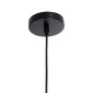 GloboStar® CARAVEL 01042 Vintage Κρεμαστό Φωτιστικό Καμπάνα Μονόφωτο 1 x E27 IP20 Μαύρο & Χρυσό Μέταλλο - Μ36 x Π36 x Υ10cm