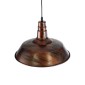 GloboStar® RAY 01046 Vintage Κρεμαστό Φωτιστικό Καμπάνα Μονόφωτο 1 x E27 IP20 Χάλκινο Μέταλλο - Μ36 x Π36 x Υ25cm