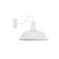 GloboStar® SORD 01051 Vintage Επιτοίχιο Φωτιστικό Απλίκα Μονόφωτο 1 x E27 IP20 Λευκό Μέταλλο - Μ36 x Π42 x Υ32cm
