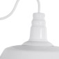 GloboStar® SORD 01051 Vintage Επιτοίχιο Φωτιστικό Απλίκα Μονόφωτο 1 x E27 IP20 Λευκό Μέταλλο - Μ36 x Π42 x Υ32cm