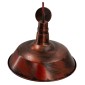 GloboStar® SORD 01052 Vintage Επιτοίχιο Φωτιστικό Απλίκα Μονόφωτο 1 x E27 IP20 Χάλκινο Μέταλλο - Μ36 x Π42 x Υ32cm