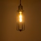 GloboStar® KLECE 01057 Vintage Κρεμαστό Φωτιστικό Ανάρτηση Μονόφωτο 1 x E27 IP20 Μαύρο & Χρυσό Μέταλλο - Μ8 x Π8 x Υ28cm