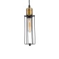 GloboStar® KLECE 01057 Vintage Κρεμαστό Φωτιστικό Ανάρτηση Μονόφωτο 1 x E27 IP20 Μαύρο & Χρυσό Μέταλλο - Μ8 x Π8 x Υ28cm