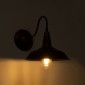 GloboStar® SORD 01067 Vintage Επιτοίχιο Φωτιστικό Απλίκα Μονόφωτο 1 x E27 IP20 Χάλκινο Μέταλλο - Μ26 x Π37 x Υ32cm