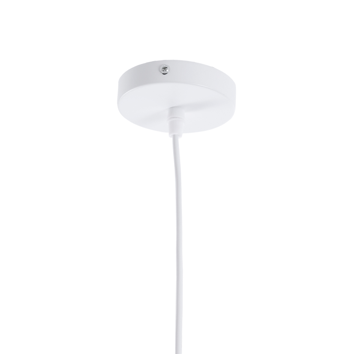 GloboStar® ANER 01072 Vintage Κρεμαστό Φωτιστικό Καμπάνα Μονόφωτο 1 x E27 IP20 Λευκό & Χρυσό Μέταλλο - Μ27.5 x Π27.5 x Υ19cm