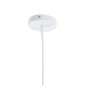 GloboStar® ANER 01072 Vintage Κρεμαστό Φωτιστικό Καμπάνα Μονόφωτο 1 x E27 IP20 Λευκό & Χρυσό Μέταλλο - Μ27.5 x Π27.5 x Υ19cm