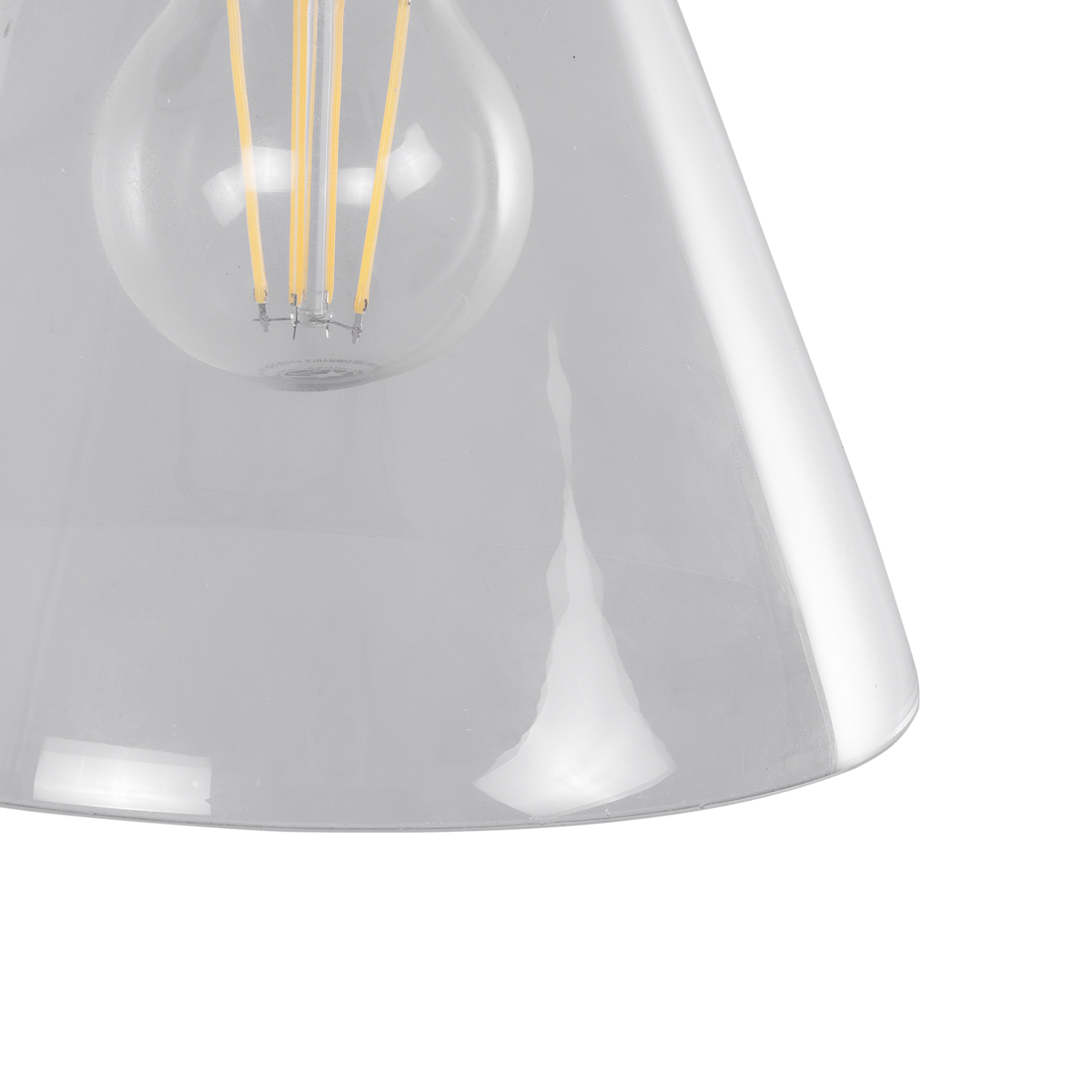 Globostar® LYDIA 01074 Vintage Επιτοίχιο Φωτιστικό Απλίκα Μονόφωτο 1 x E27 IP20 Μαύρο & Χρυσό Μέταλλο με Διάφανο Γυαλί - Μ18 x Π28 x Υ25cm