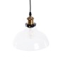 GloboStar® BINGLEY 01075 Vintage Κρεμαστό Φωτιστικό Καμπάνα Μονόφωτο 1 x E27 IP20 Διάφανο Γυαλί με Χρυσό Μέταλλο - Μ24.5 x Π24.5 x Υ15cm