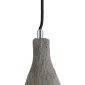 GloboStar® VOLCANO 01080 Μοντέρνο Κρεμαστό Φωτιστικό Καμπάνα Μονόφωτο 1 x E27 IP20 Γκρι Τσιμέντο - Μ17 x Π17 x Υ24cm
