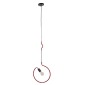 GloboStar® LIBBY 01095-1 Παιδικό Κρεμαστό Φωτιστικό Ανάρτηση Μονόφωτο 1 x E27 IP20 Κόκκινο Μέταλλο - Μ28 x Π28 x Υ100cm
