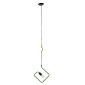 GloboStar® LIBBY 01096-1 Παιδικό Κρεμαστό Φωτιστικό Ανάρτηση Μονόφωτο 1 x E27 IP20 Πράσινο & Μαύρο Μέταλλο - Μ31 x Π31 x Υ100cm