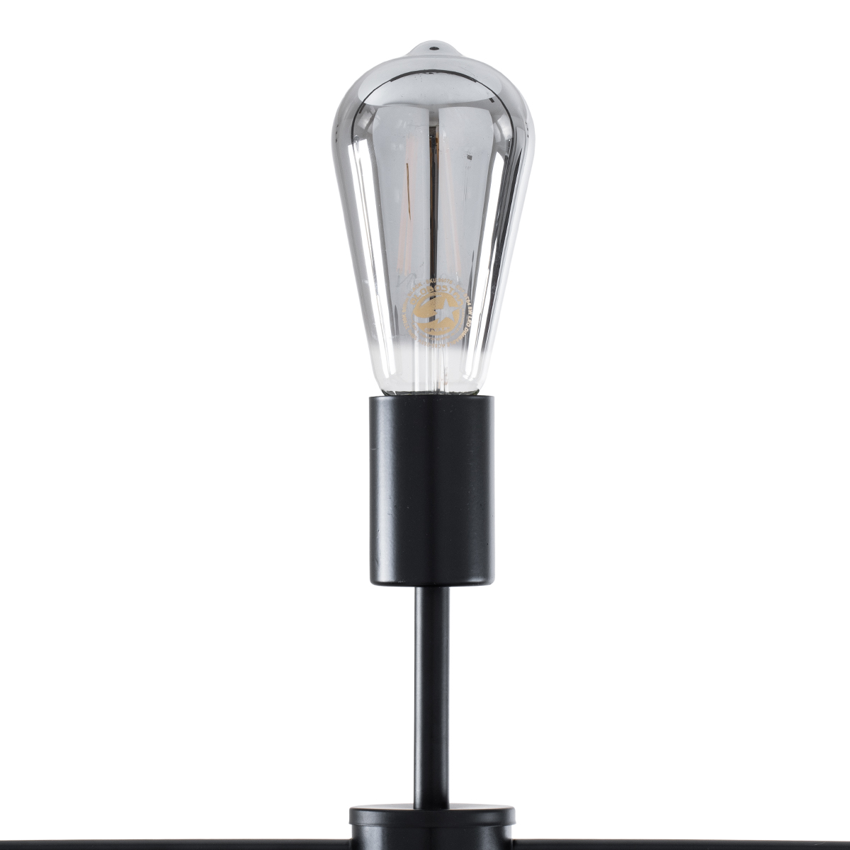 GloboStar® FERUM 01098 Μοντέρνο Φωτιστικό Οροφής Ράγα Πολύφωτο 11 x E27 IP20 Μαύρο Μέταλλο - Μ100 x Π30 x Υ77cm