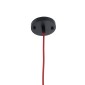 GloboStar® PARROT 01099 Μοντέρνο Κρεμαστό Φωτιστικό Πλέγμα Μονόφωτο 1 x E27 IP20 Μαύρο Μέταλλο - Μ28 x Π28 x Υ30cm