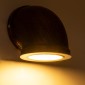 GloboStar® ANTHY 01104 Φωτιστικό Τοίχου - Απλίκα LED Χάλκινο AC 220-240V IP44 - Μ15.2 x Π13.4 x Υ15.2cm - 2 Xρόνια Εγγύηση