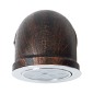 GloboStar® ANTHY 01104 Φωτιστικό Τοίχου - Απλίκα LED Χάλκινο AC 220-240V IP44 - Μ15.2 x Π13.4 x Υ15.2cm - 2 Xρόνια Εγγύηση