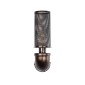 GloboStar® RAZA 01105 Vintage Επιτοίχιο Φωτιστικό Απλίκα Μονόφωτο 1 x E27 IP20 Χάλκινο Μέταλλο - Μ13 x Π12 x Υ38cm