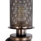 GloboStar® RAZA 01105 Vintage Επιτοίχιο Φωτιστικό Απλίκα Μονόφωτο 1 x E27 IP20 Χάλκινο Μέταλλο - Μ13 x Π12 x Υ38cm