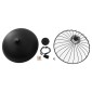 GloboStar® SOBRINO 01108 Vintage Κρεμαστό Φωτιστικό Πλέγμα Μονόφωτο 1 x E27 IP20 Μαύρο Μέταλλο - Μ46 x Π46 x Υ50cm