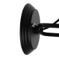 GloboStar® CELL 01118 Vintage Επιτοίχιο Φωτιστικό Απλίκα Μονόφωτο 1 x E27 IP20 Μαύρο Μέταλλο - Μ33 x Π27 x Υ33cm