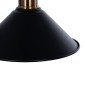 GloboStar® MAGEOR 01120 Vintage Επιτοίχιο Φωτιστικό Απλίκα Μονόφωτο 1 x E27 IP20 Μαύρο & Χρυσό Μέταλλο - Μ22 x Π30 x Υ40cm